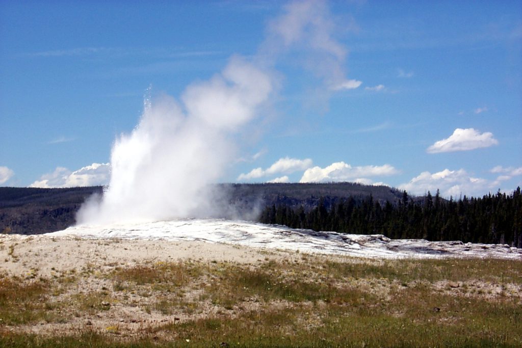 Old Faithful as it cools off again.