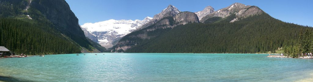 The Bow River looking South from Banff Springs.